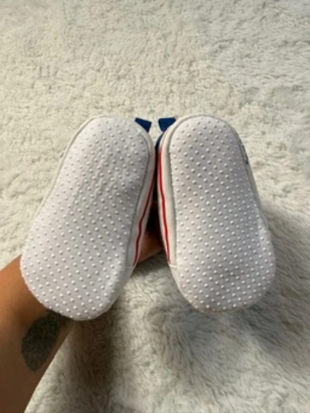 Chicago Cubs Infant Crib Shoes Blue Soft Sole Baby Sneakers Size 0-6 Months